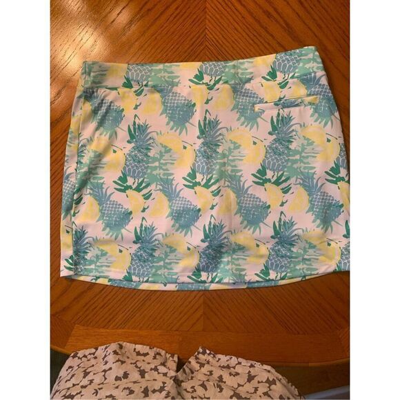 Pebble Beach Dry-Luxe Performance Size Large Stretch Waist Skort Tropical - Picture 2 of 8